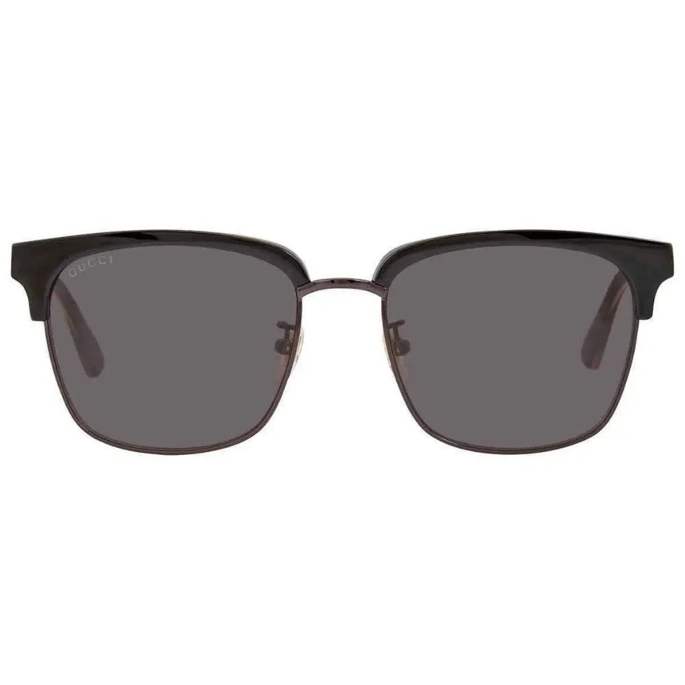 NEW Gucci Grey and Black Square Men's Sunglasses